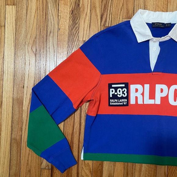 POLO RALPH LAUREN - Cropped Rugby Shirt - Picture 2 of 11